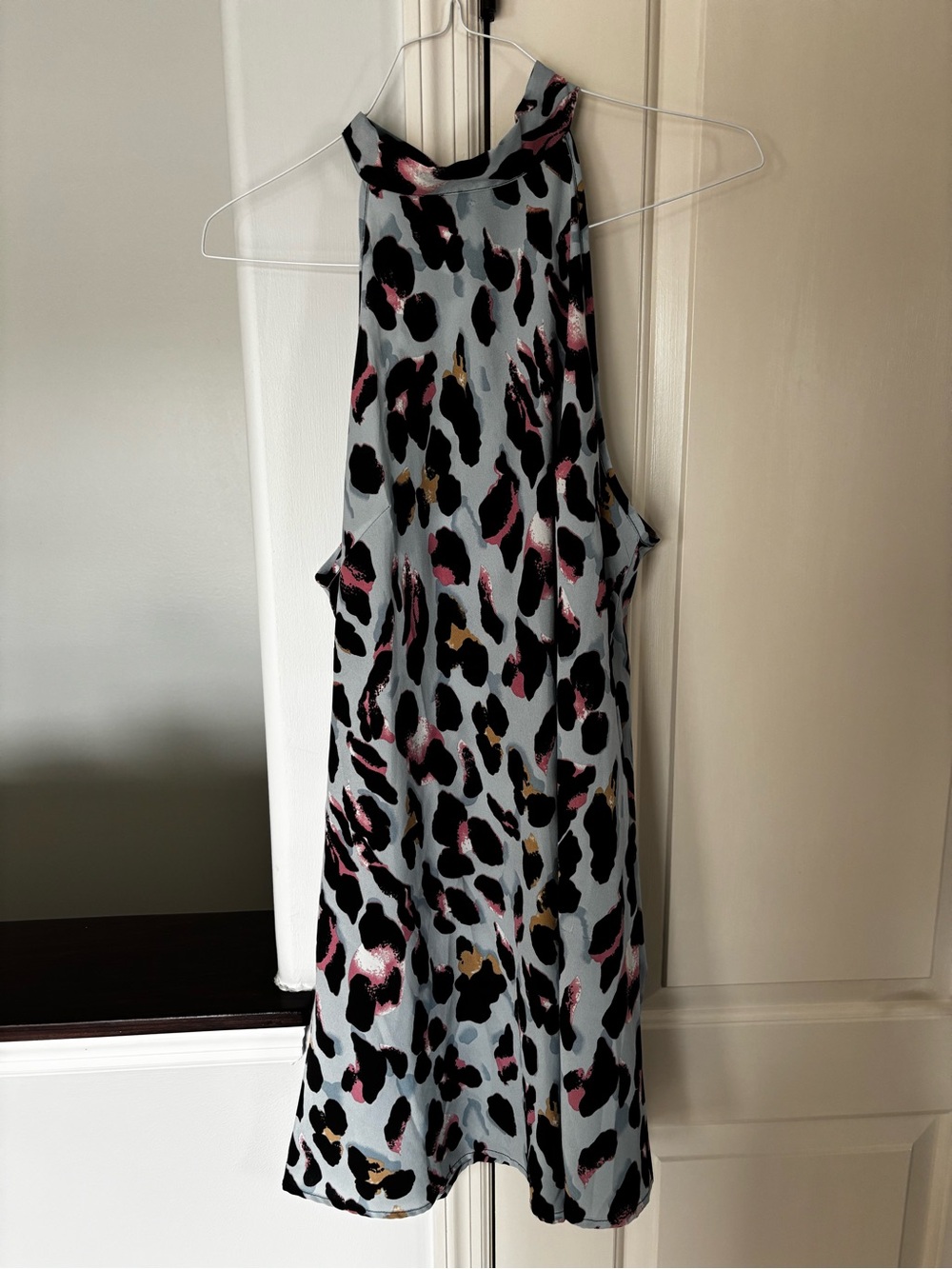 XL cheetah halter dress